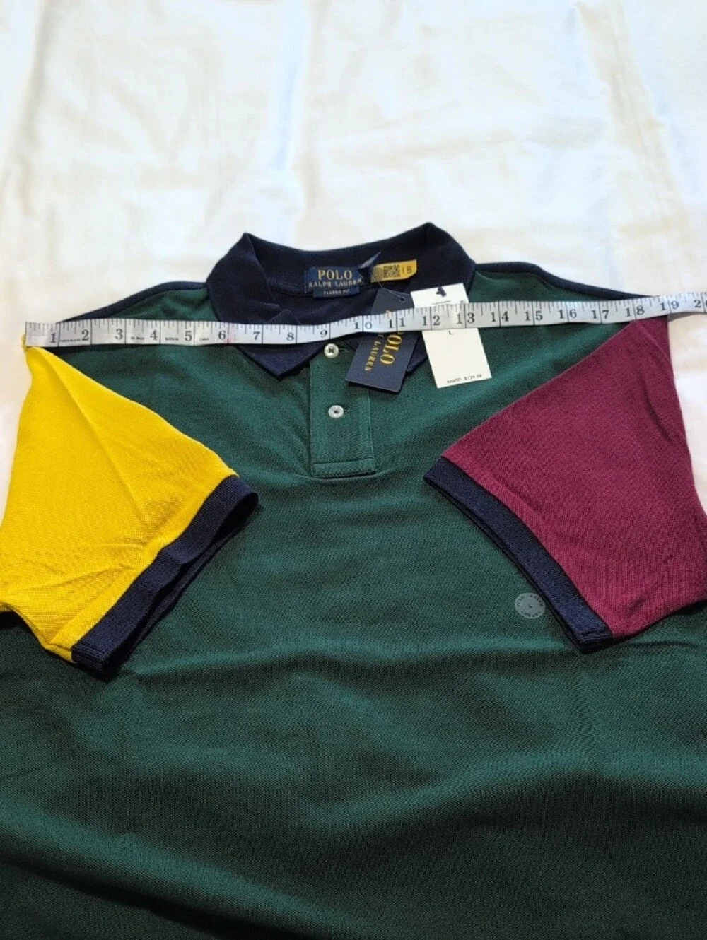 Polo by Ralph Lauren Classic Colorblock Green Polo Shirt